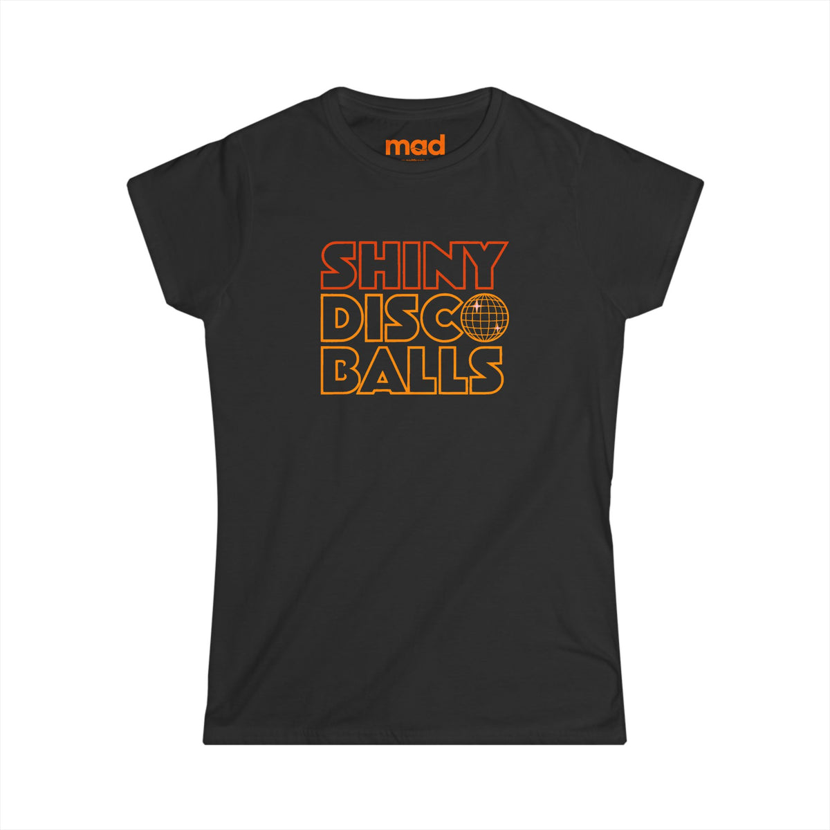 'Shiny Disco Balls' - Women's Fitted Tee