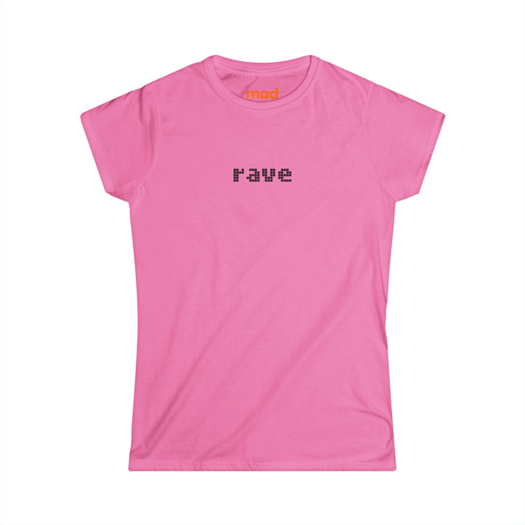 'rave' - Girls Fitted Tee