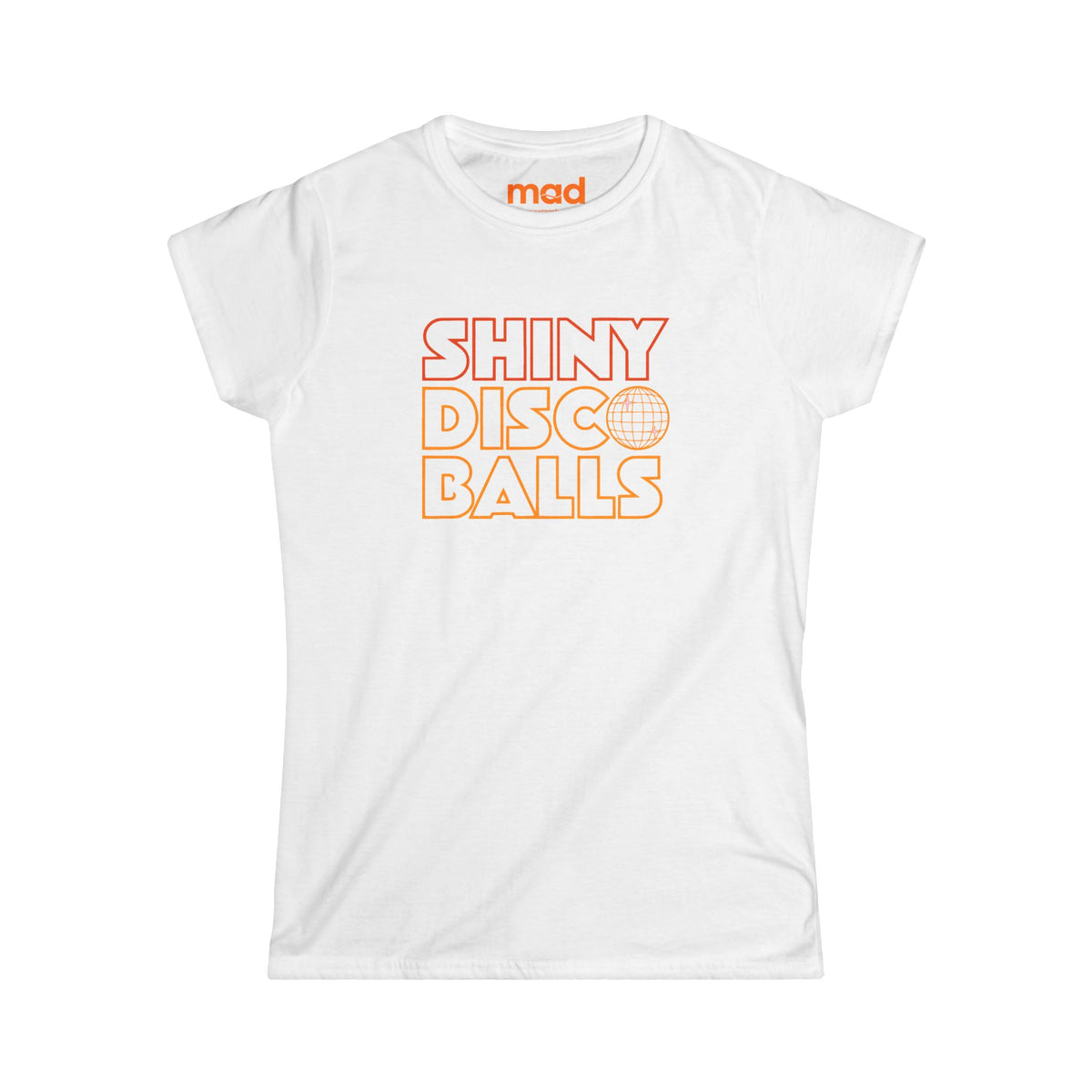 'Shiny Disco Balls' - Women's Fitted Tee