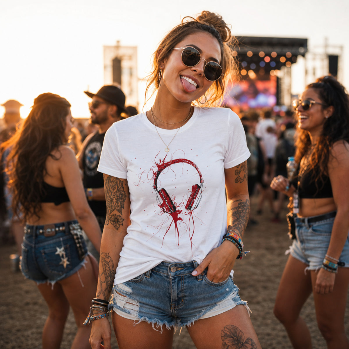 'Red Heads' - Girls Fitted Tee