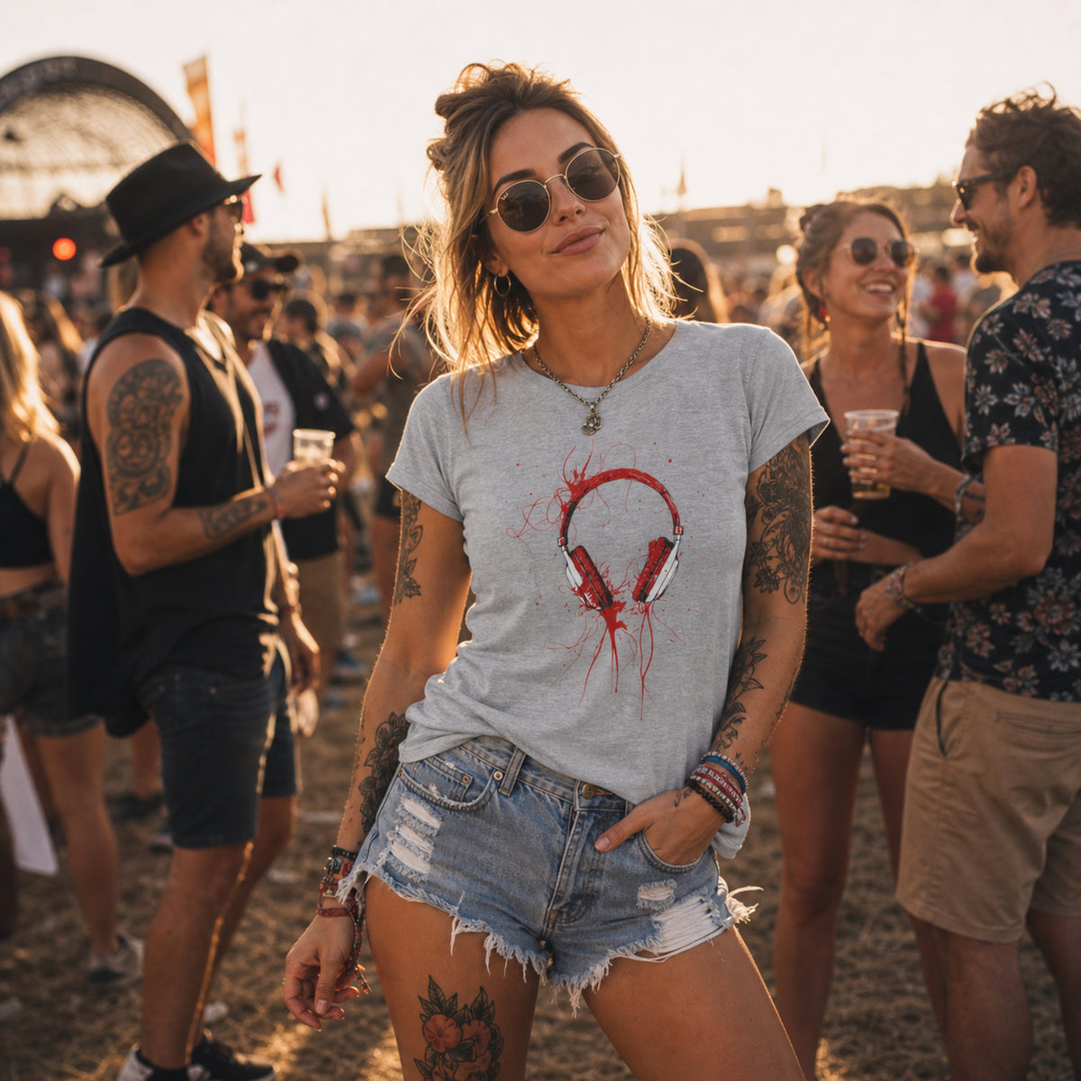 'Red Heads' - Girls Fitted Tee