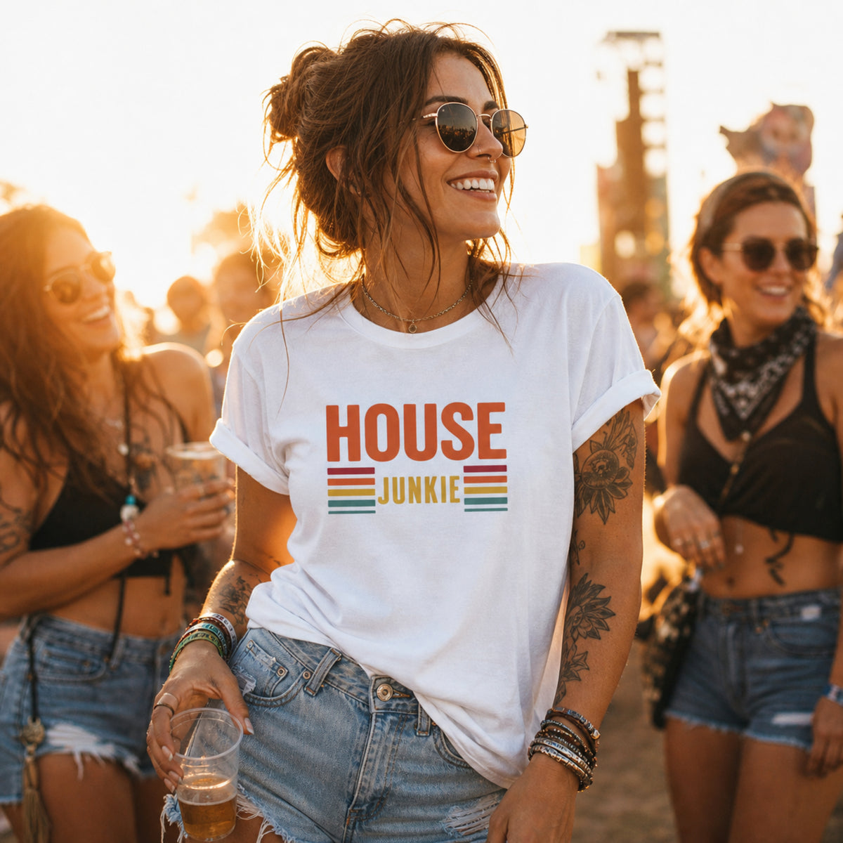 'House Junkie' - Retro - Unisex Tee