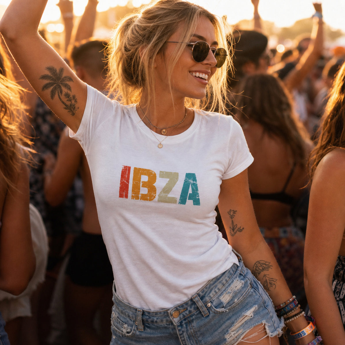 'IBZA' - Girls Fitted Tee