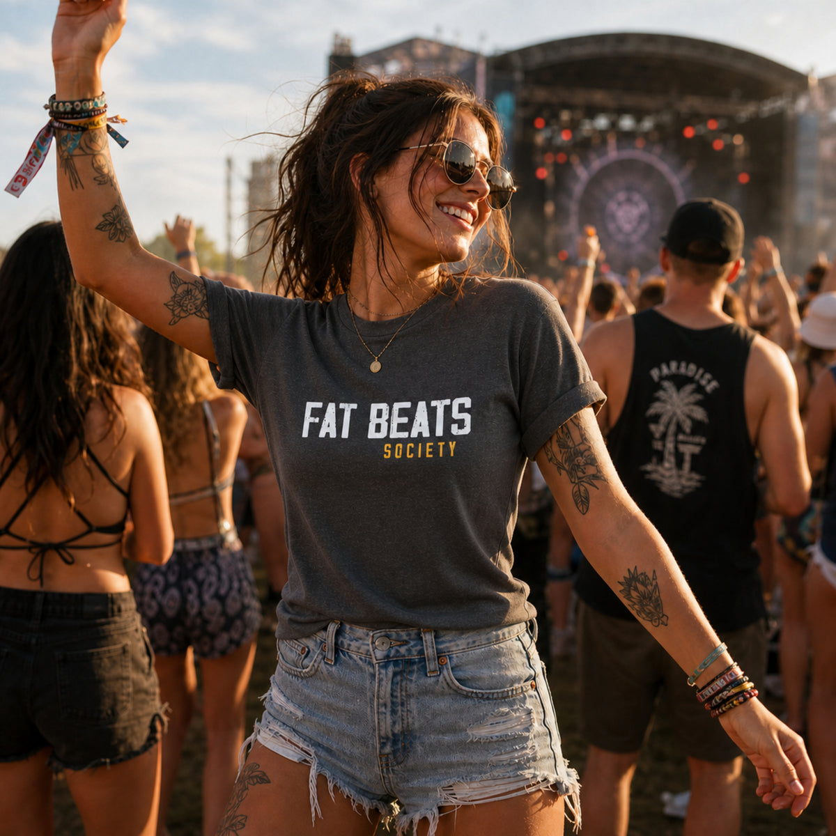 'Fat Beats Society' - Unisex Tee