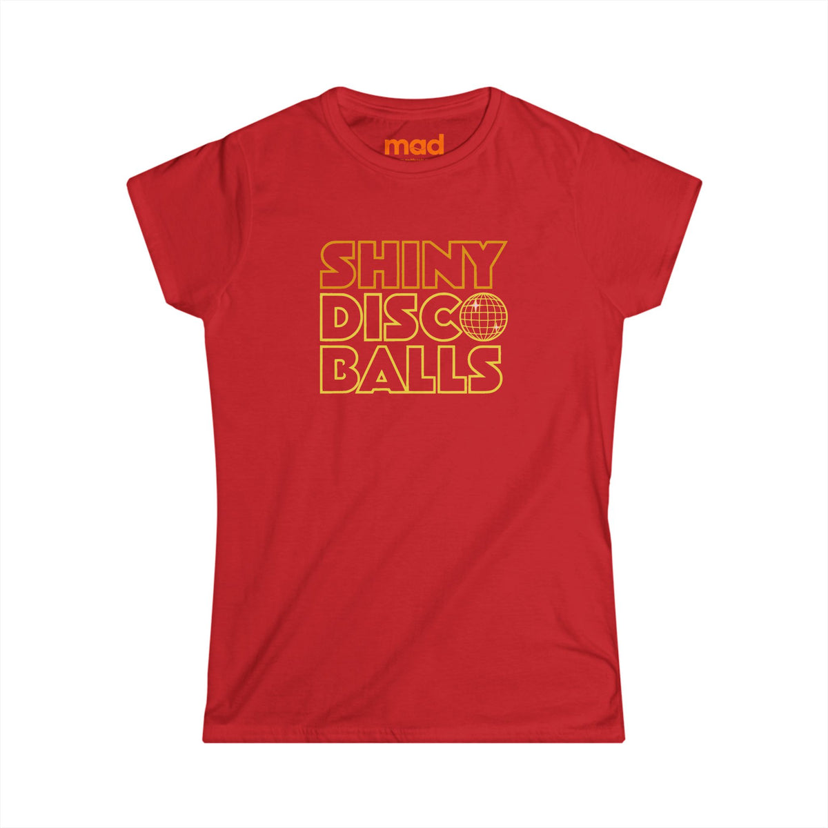 'Shiny Disco Balls' - Women's Fitted Tee