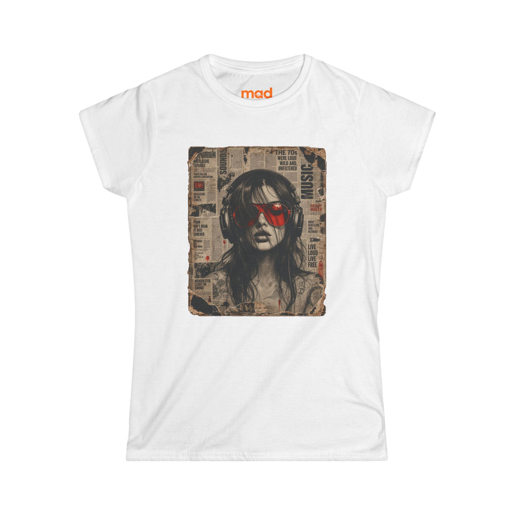 'Old News' - Girls Fitted Tee